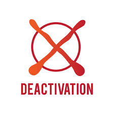 Deactivation written in red